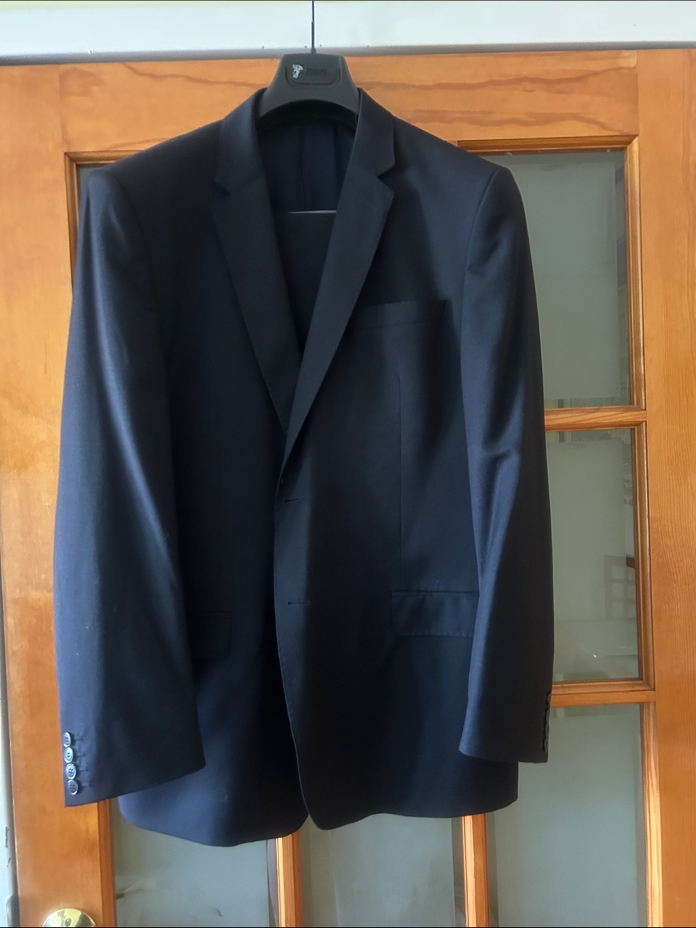 Versace Navy Blue Two-Button Single-Breasted Suit Jacket